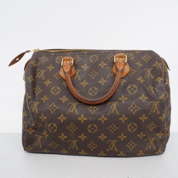 1240001050191 18 Louis Vuitton Speedy 30 Monogram Handbag Brown