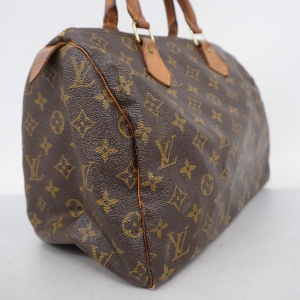 1240001050191 2 Louis Vuitton Speedy 30 Monogram Handbag Brown