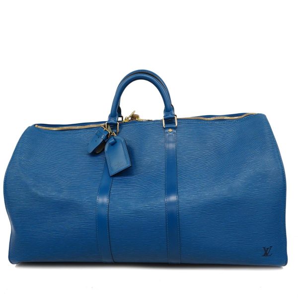 1240001050193 1 Louis Vuitton Keepall 55 Epi Bag Toledo Blue