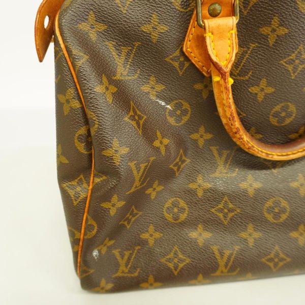 1240001050221 12 Louis Vuitton Speedy 30 Monogram Handbag Brown