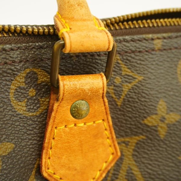 1240001050221 15 Louis Vuitton Speedy 30 Monogram Handbag Brown