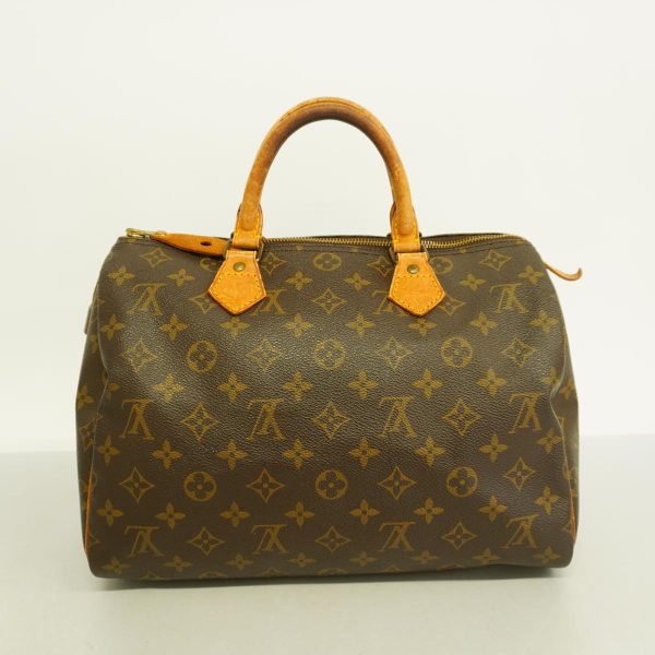 1240001050221 16 Louis Vuitton Speedy 30 Monogram Handbag Brown