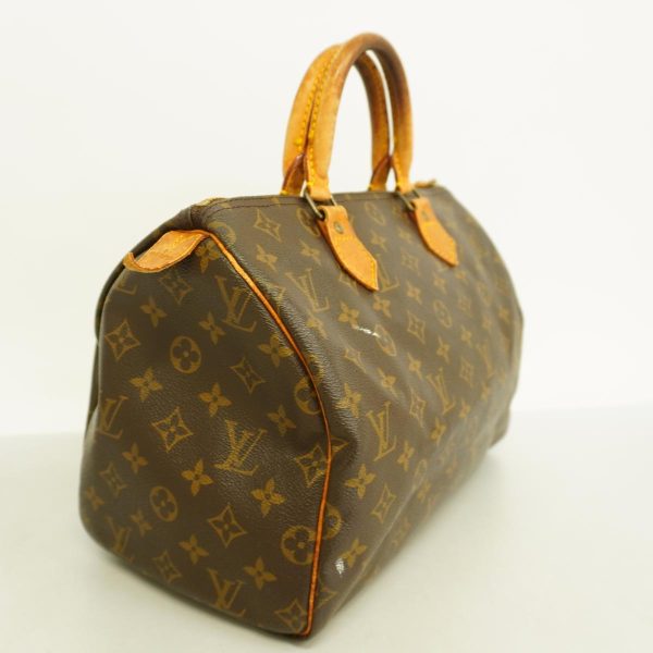 1240001050221 2 Louis Vuitton Speedy 30 Monogram Handbag Brown