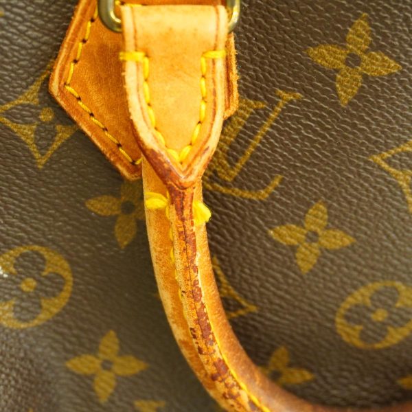 1240001050221 6 Louis Vuitton Speedy 30 Monogram Handbag Brown