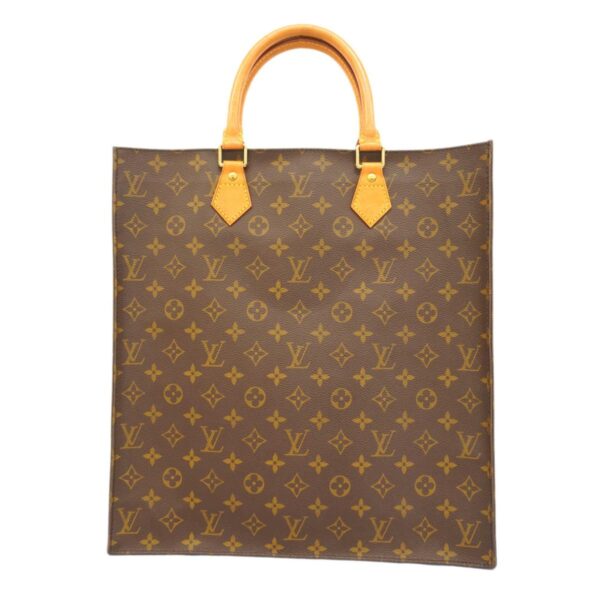 1240001050256 1 Louis Vuitton Monogram Sac Plat Tote Bag Brown