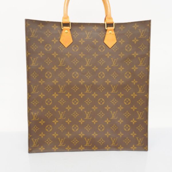 1240001050256 14 Louis Vuitton Monogram Sac Plat Tote Bag Brown