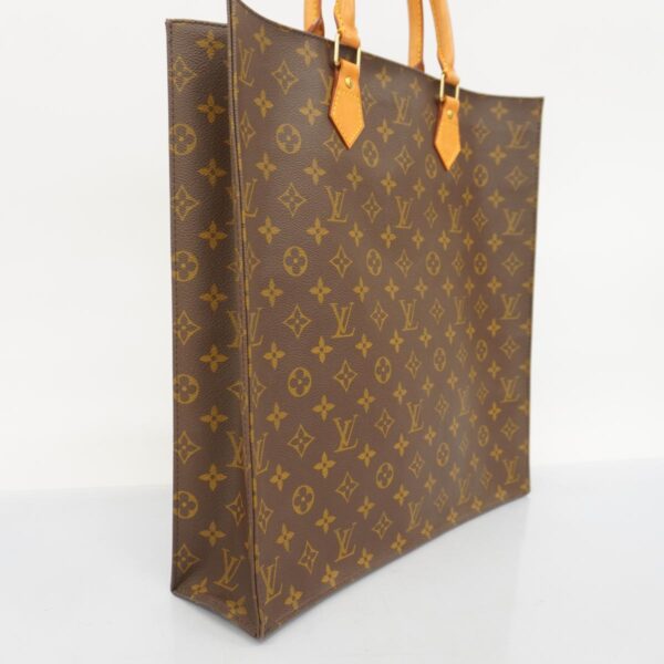 1240001050256 2 Louis Vuitton Monogram Sac Plat Tote Bag Brown