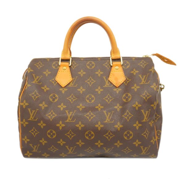 1240001050261 1 Louis Vuitton Monogram Speedy 30 Handbag Brown