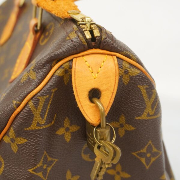 1240001050261 13 Louis Vuitton Monogram Speedy 30 Handbag Brown