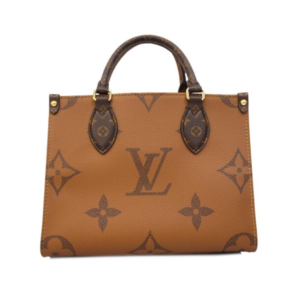 1240001050280 11 Louis Vuitton Monogram Giant On the Go PM 2way Bag Brown