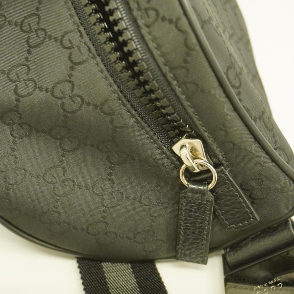 1240001050294 6 Gucci Gg Nylon Waist Bag Black