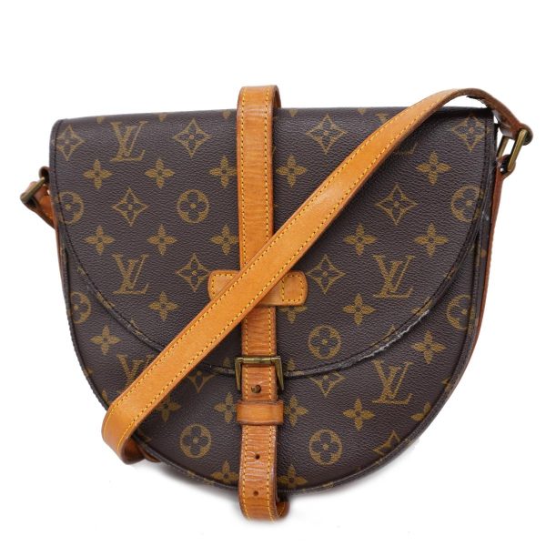 1240001050305 1 Louis Vuitton Chanti Gm Monogram Shoulder Bag Brown