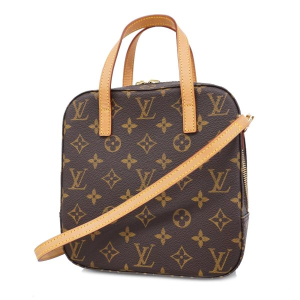 1240001050306 1 Louis Vuitton Spontini Monogram Two Way Bag Brown