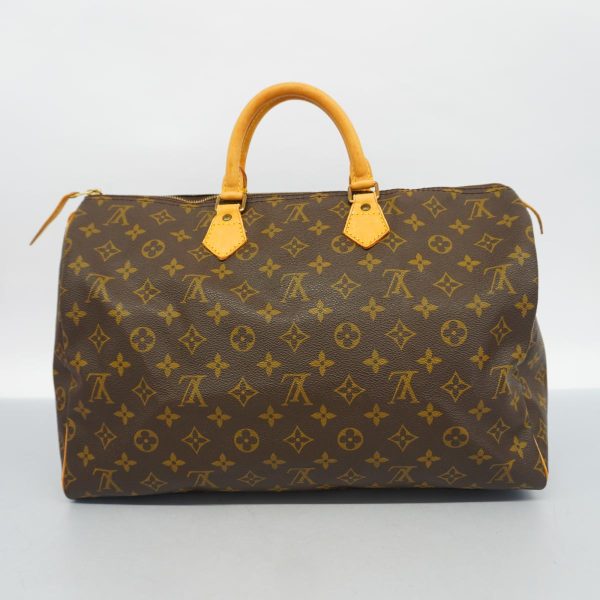 1240001050329 16 Louis Vuitton Speedy 40 Monogram Handbag Brown