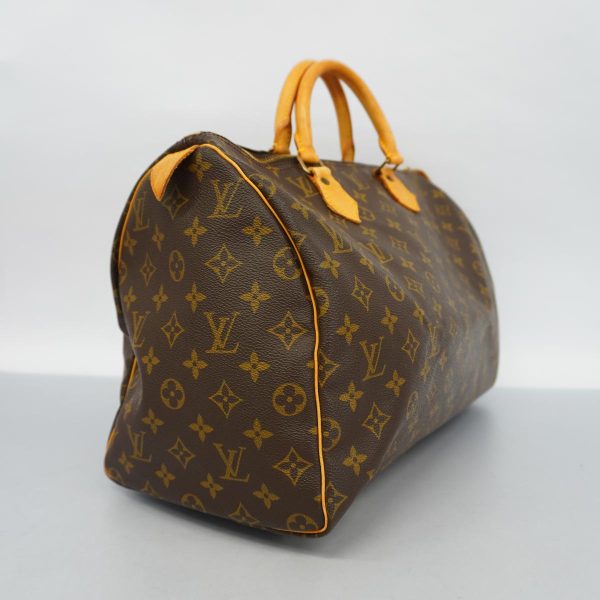 1240001050329 2 Louis Vuitton Speedy 40 Monogram Handbag Brown