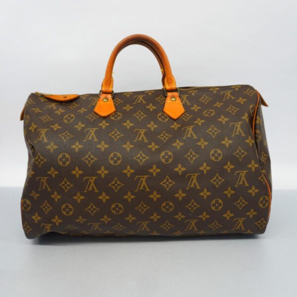 1240001050330 14 Louis Vuitton Monogram Speedy 40 Handbag Brown