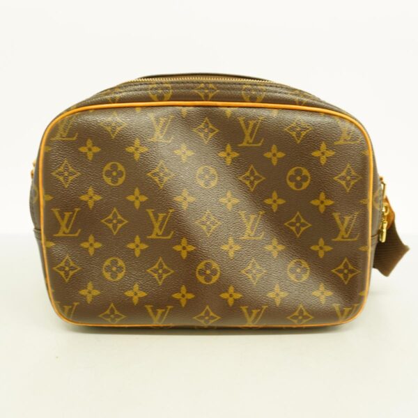 1240001050339 15 Louis Vuitton Monogram Reporter PM Shoulder Bag Brown