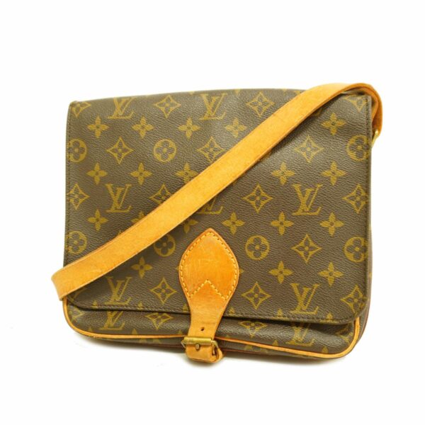 1240001050340 1 Louis Vuitton Monogram Cartesier GM Shoulder Bag Brown