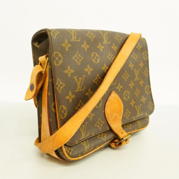 1240001050340 2 Louis Vuitton Monogram Cartesier GM Shoulder Bag Brown