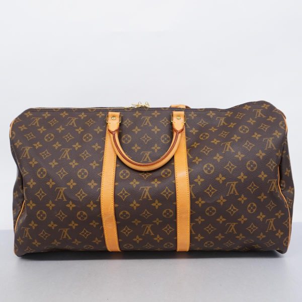 1240001050344 13 Louis Vuitton Keepall 55 Monogram Bag Brown