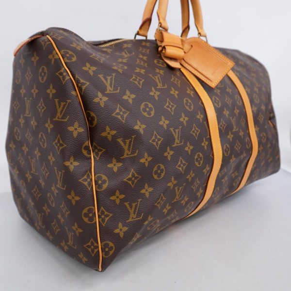 1240001050344 2 Louis Vuitton Keepall 55 Monogram Bag Brown