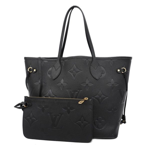 1240001050361 1 Louis Vuitton Neverfull Mm Monogram Empreinte Tote Bag Noir