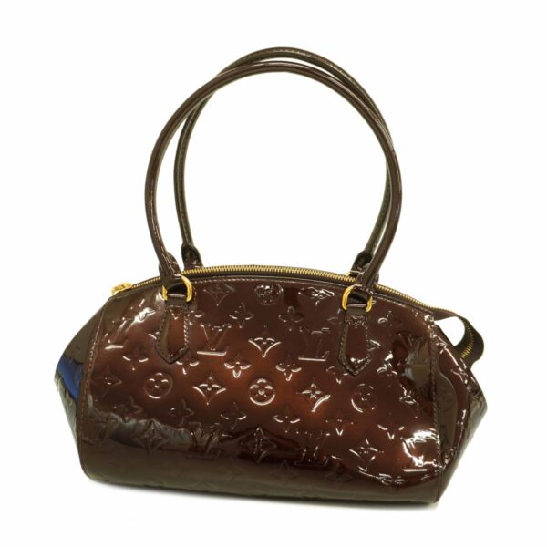 1240001050427 1 Louis Vuitton Vernis Sherwood PM Tote Bag Amarant