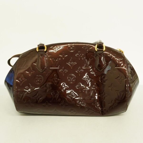 1240001050427 13 Louis Vuitton Vernis Sherwood PM Tote Bag Amarant