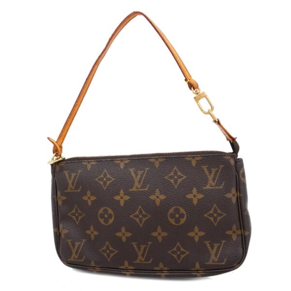 1240001050433 1 Louis Vuitton Monogram Pochette Accessory Pouch Brown