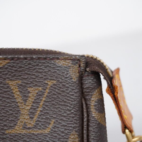 1240001050433 11 Louis Vuitton Monogram Pochette Accessory Pouch Brown