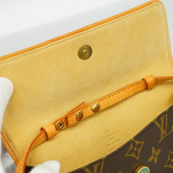 1240001050455 7 Louis Vuitton Monogram Pochette Twin PM Shoulder Bag Brown