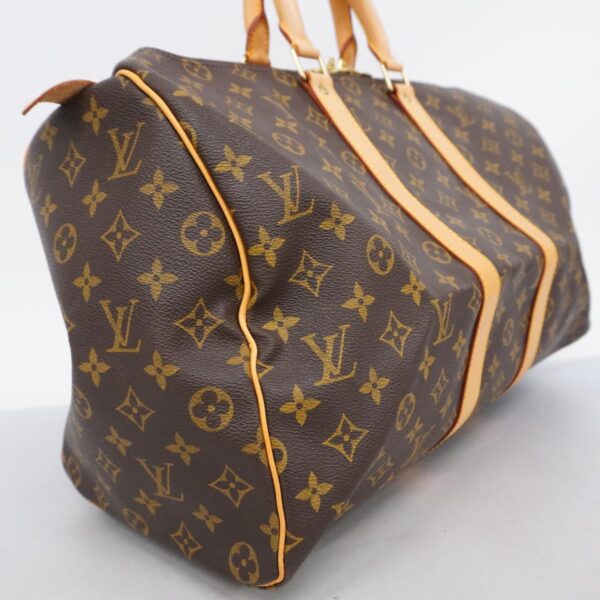 1240001050468 2 Louis Vuitton Monogram Keepall 45 Bag Brown