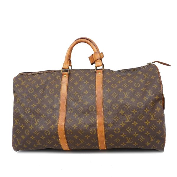 1240001050469 1 Louis Vuitton Keepall 55 Monogram Bag Brown