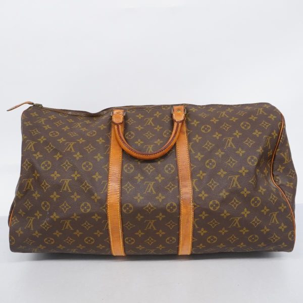 1240001050469 18 Louis Vuitton Keepall 55 Monogram Bag Brown