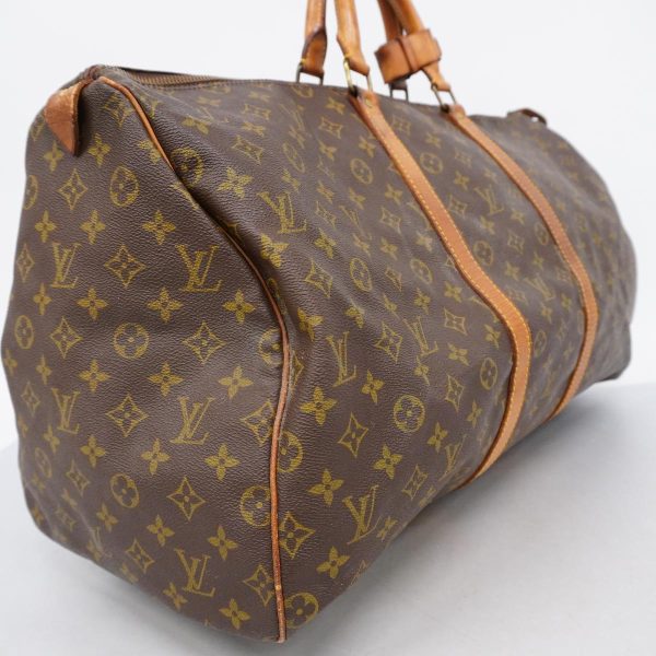 1240001050469 2 Louis Vuitton Keepall 55 Monogram Bag Brown