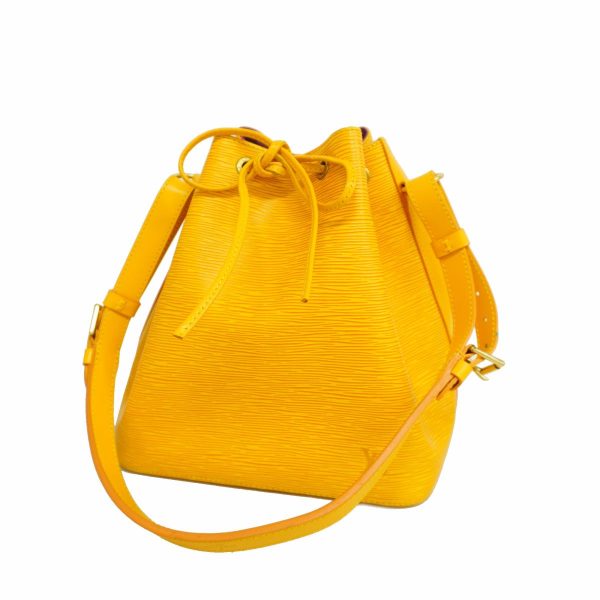 1240001050475 1 Louis Vuitton Petit Noe Epi Shoulder Bag Jaune