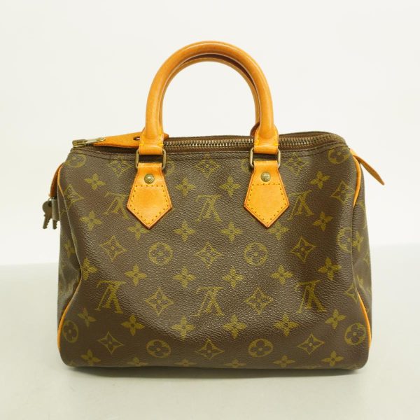 1240001050477 13 Louis Vuitton Speedy 25 Monogram Handbag Brown