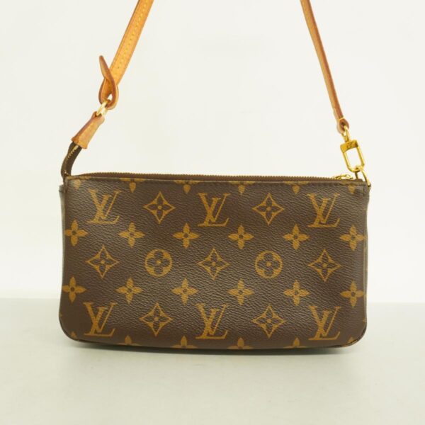 1240001050478 13 Louis Vuitton Monogram Pochette Accessoire Pouch Brown