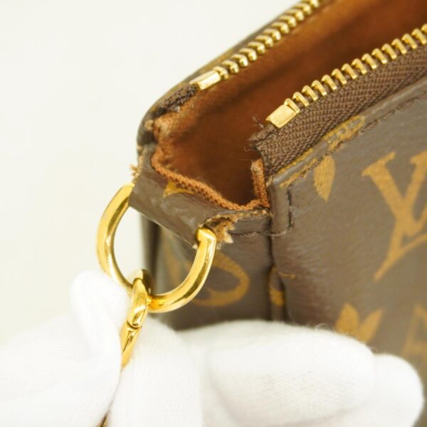 1240001050478 6 Louis Vuitton Monogram Pochette Accessoire Pouch Brown