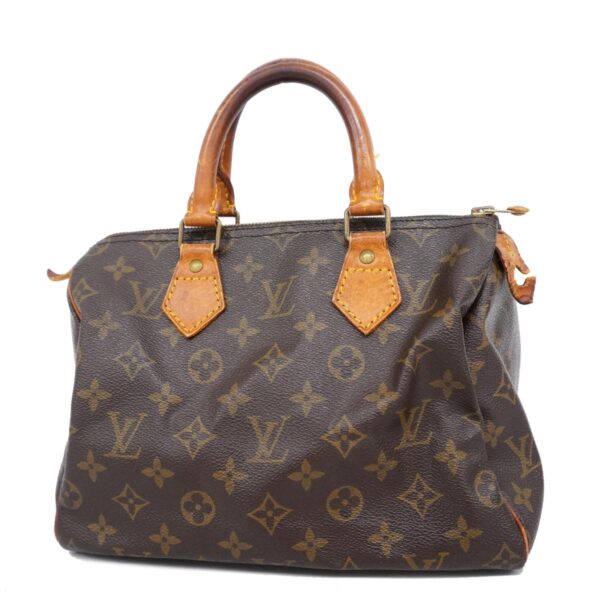 1240001050501 1 Louis Vuitton Monogram Speedy 25 Handbag Brown