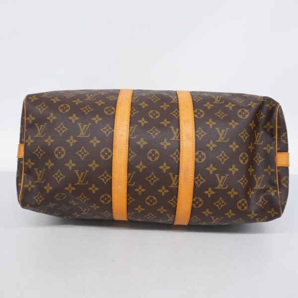 1240001050506 3 Louis Vuitton Monogram Keepall Bandouliere 45 Bag Brown