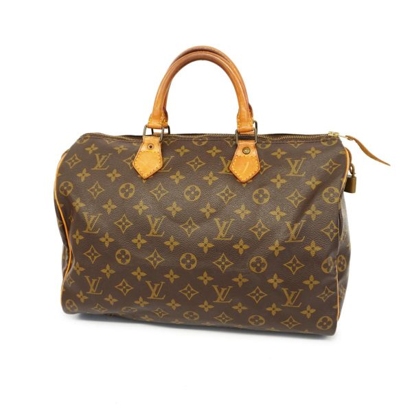 1240001050509 1 Louis Vuitton Speedy 35 Monogram Handbag Brown