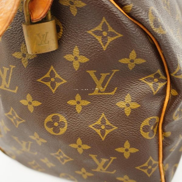 1240001050509 12 Louis Vuitton Speedy 35 Monogram Handbag Brown