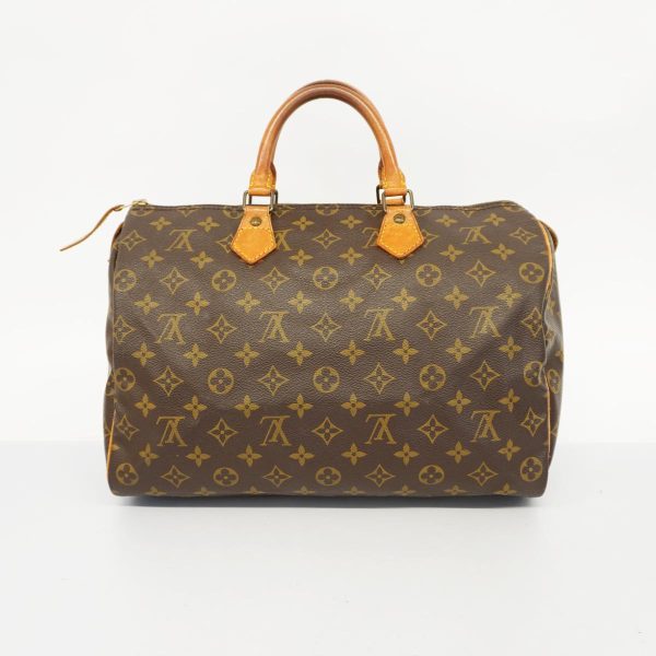 1240001050509 13 Louis Vuitton Speedy 35 Monogram Handbag Brown