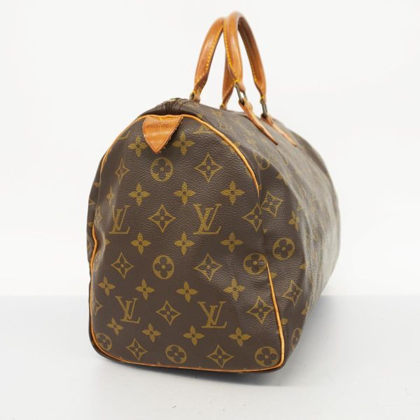 1240001050509 2 Louis Vuitton Speedy 35 Monogram Handbag Brown