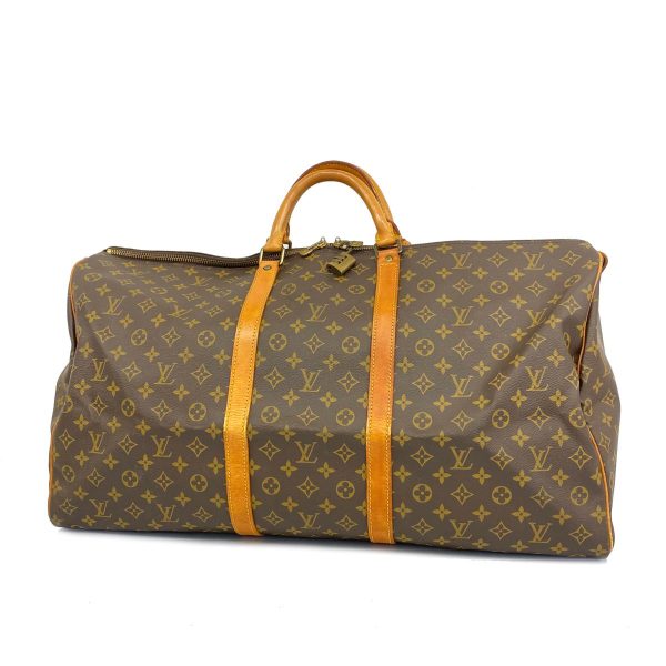 1240001050541 1 Louis Vuitton Keepall 60 Monogram Bag Brown