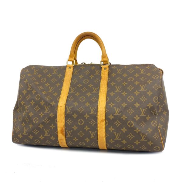 1240001050542 1 1 Louis Vuitton Monogram Keepall 50 Bag Brown