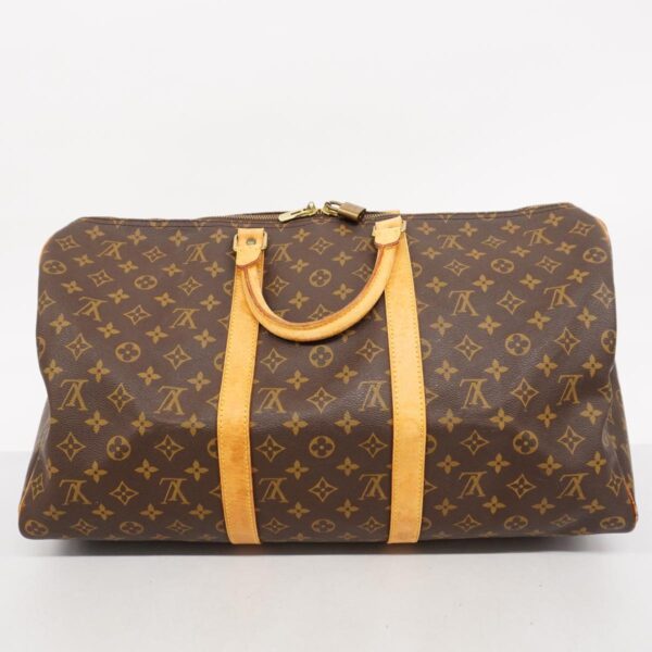 1240001050542 16 1 Louis Vuitton Monogram Keepall 50 Bag Brown