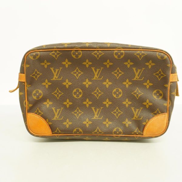 1240001050560 16 Louis Vuitton Compiegne 28 Monogram Clutch Bag Brown