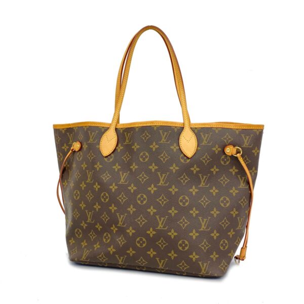 1240001050587 1 Louis Vuitton Monogram Neverfull MM Tote Bag Brown